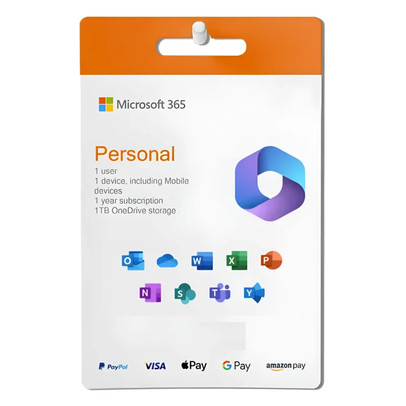 Microsoft 365 Personal 1 Year for 1 User PC and Mac
